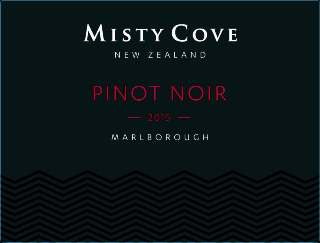Misty Cove Wines Signature Pinot Noir 2015 Front Label