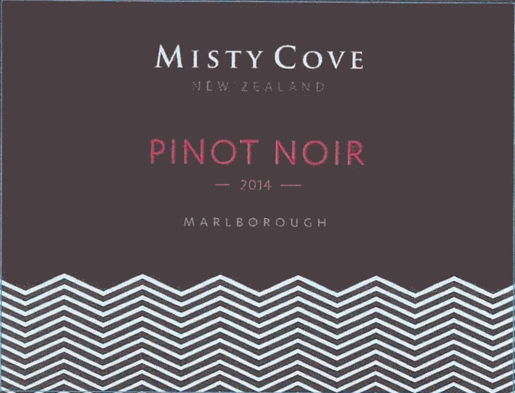 Misty Cove Wines Signature Pinot Noir 2014 Front Label