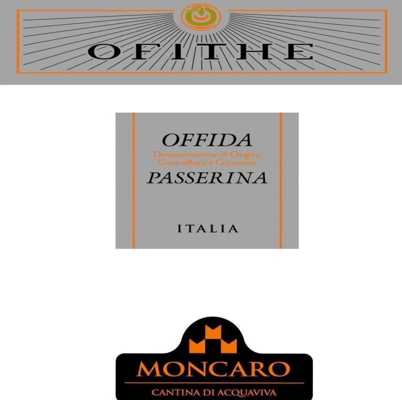 Moncaro Offida Ofithe Passerina 2014 Front Label