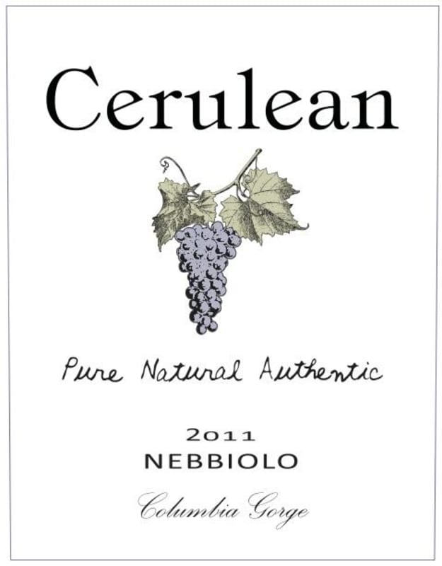 Cerulean Skies Wine Nebbiolo 2011 Front Label