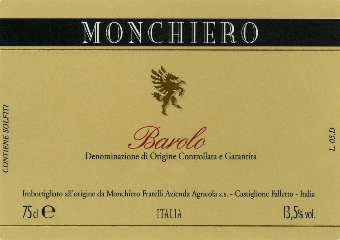 Weingut Helmut Lang Barolo 2010 Front Label