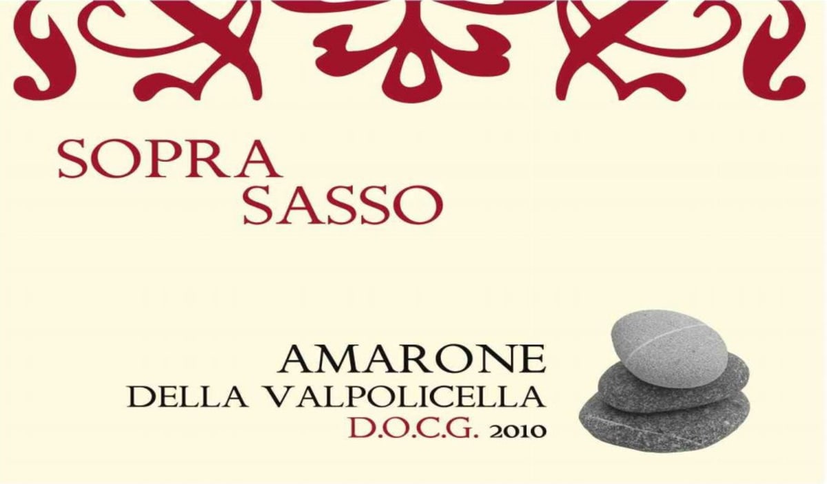Mondo del Vino Amarone della Valpolicella Sopra Sasso 2010 Front Label