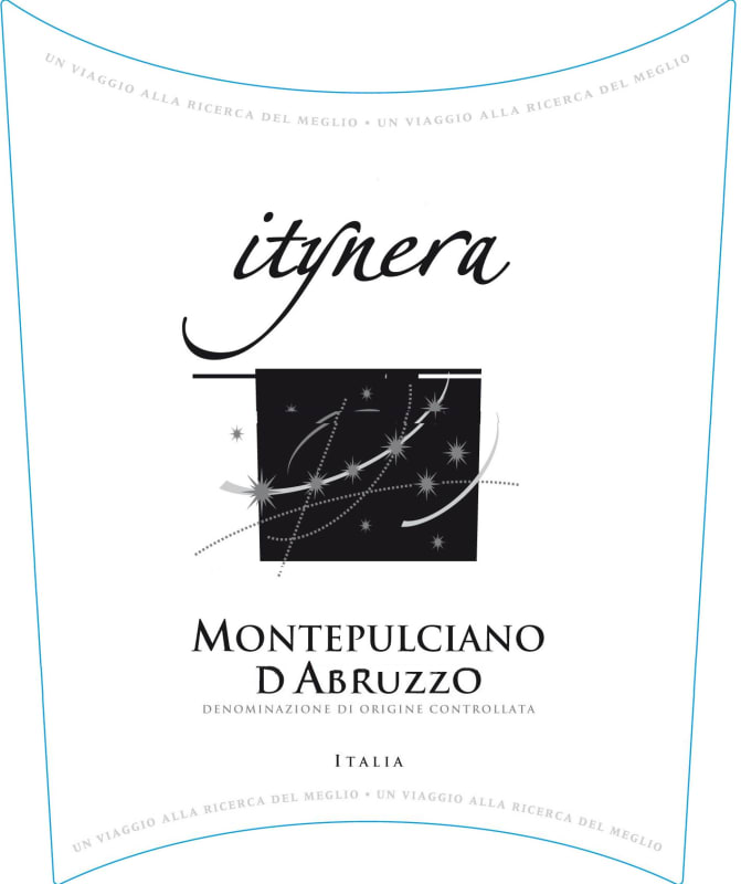 Mondo del Vino Montepulciano d'Abruzzo Itynera 2013 Front Label