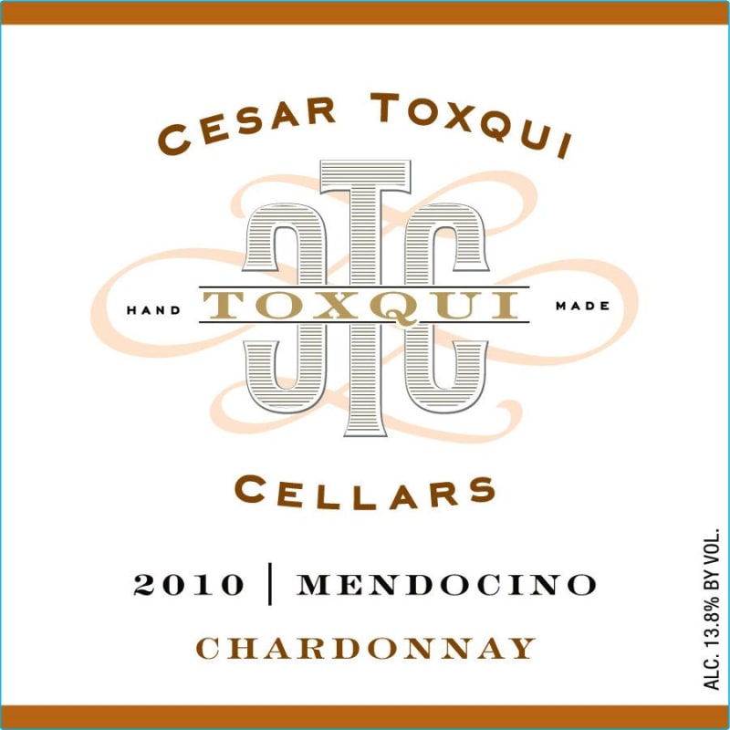 Cesar Toxqui Cellars Chardonnay 2010 Front Label