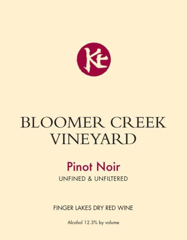 Bloomer Creek Pinot Noir 2010 Front Label