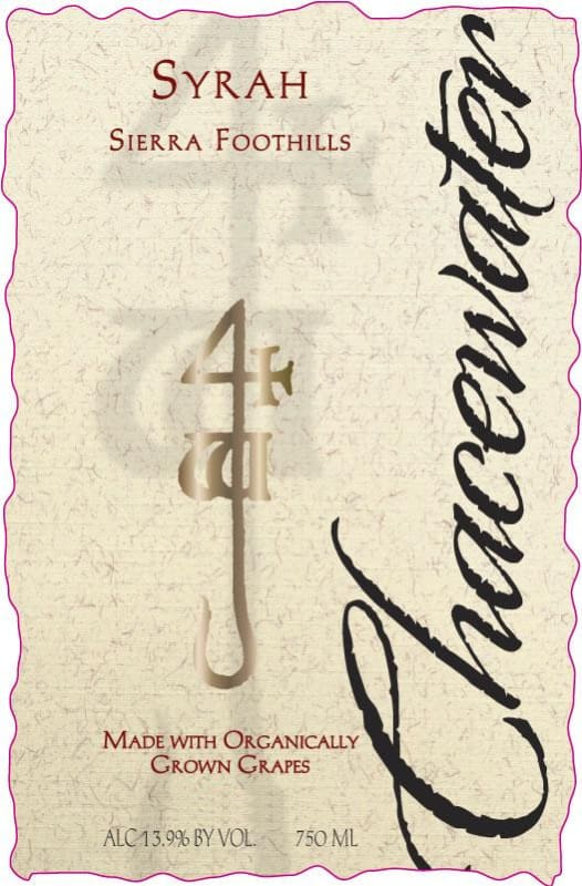 Chacewater Winery Syrah 2013 Front Label