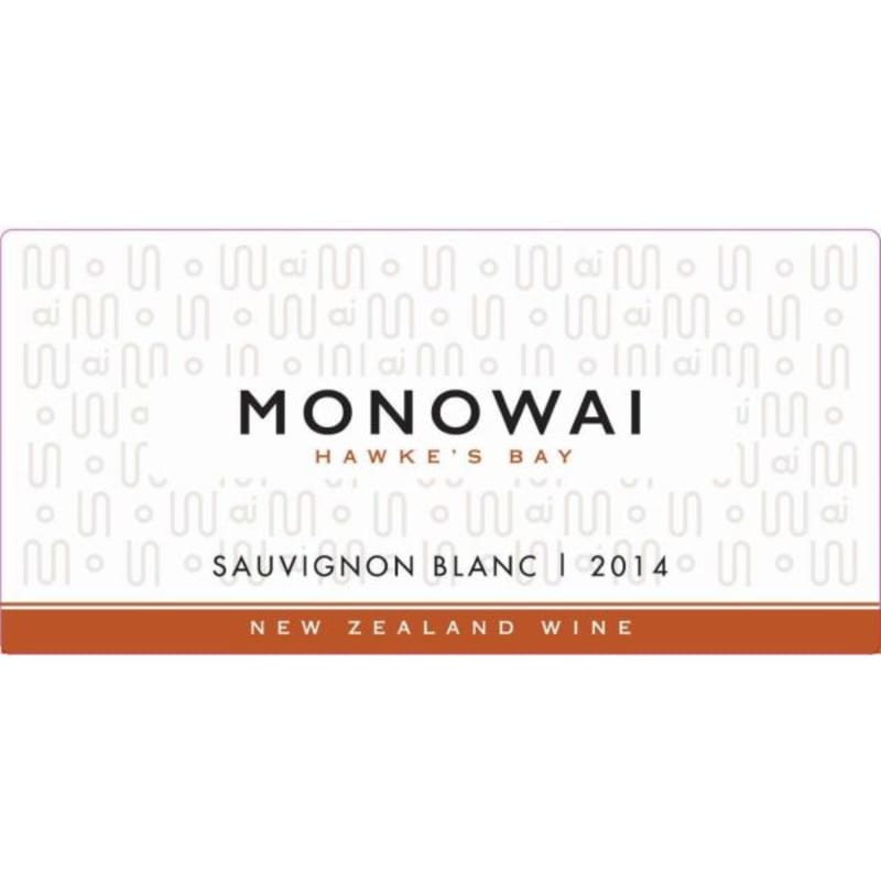 Monowai Estate Sauvignon Blanc Hawke's 2014 Front Label