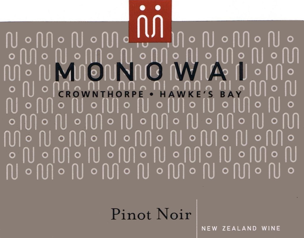 Monowai Estate Hawke's Bay Pinot Noir 2009 Front Label