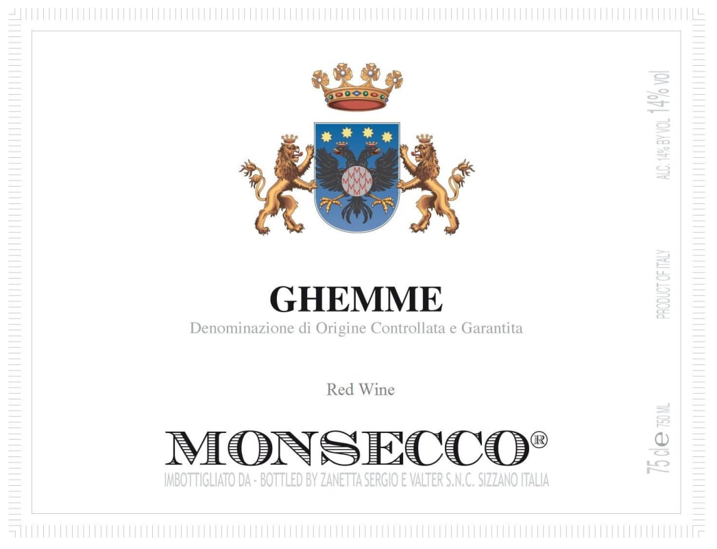 Amareleza Vinhos Ghemme 2007 Front Label