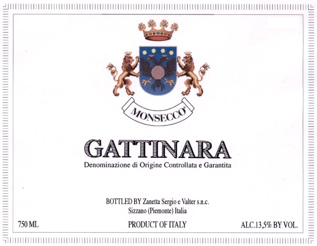 Amareleza Vinhos Gattinara 2009 Front Label