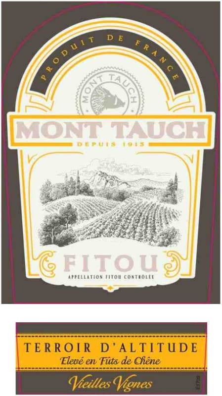Mont Tauch Fitou Terroir d'Altitude Vieilles Vignes Rouge 2009 Front Label