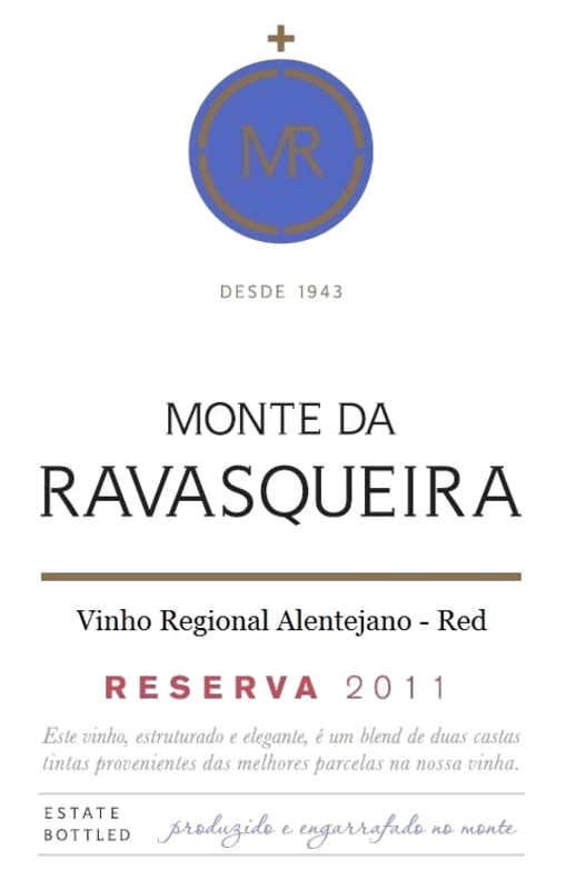 Monta da Ravasqueira Reserva Tinto 2011 Front Label
