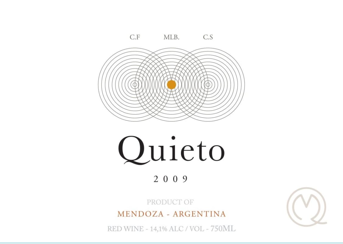Monte Quieto Quieto red 2009 Front Label
