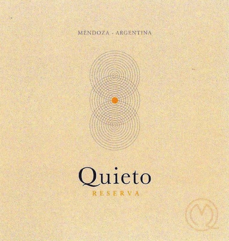 Monte Quieto Quieto Reserva 2009 Front Label
