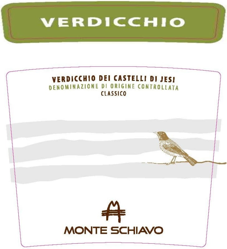 Monte Schiavo Verdicchio dei Castelli di Jesi Classico 2015 Front Label