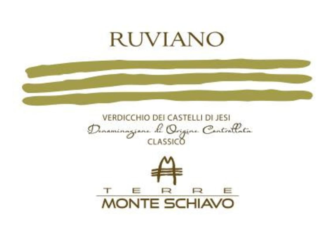 Monte Schiavo Verdicchio dei Castelli di Jesi Classico Ruviano 2015 Front Label