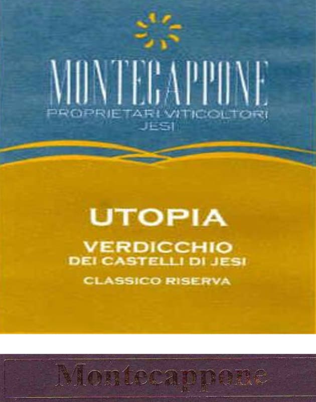 Montecappone Verdicchio dei Castelli di Jesi Classico Utopia Riserva 2008 Front Label