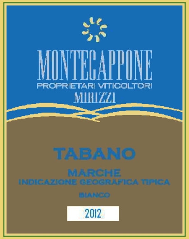 Montecappone Marche Bianco Tabano 2012 Front Label