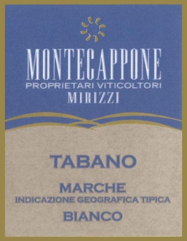 Montecappone Marche Bianco Tabano 2014 Front Label