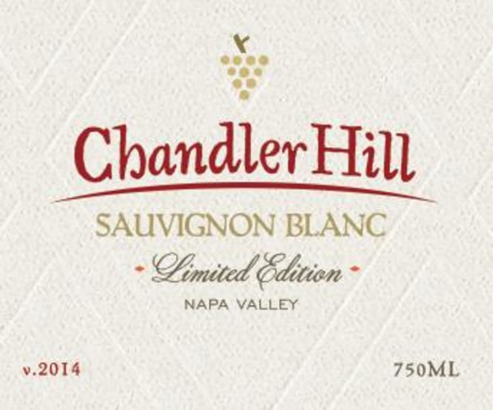Chandler Hill Vineyards Sauvignon Blanc 2014 Front Label