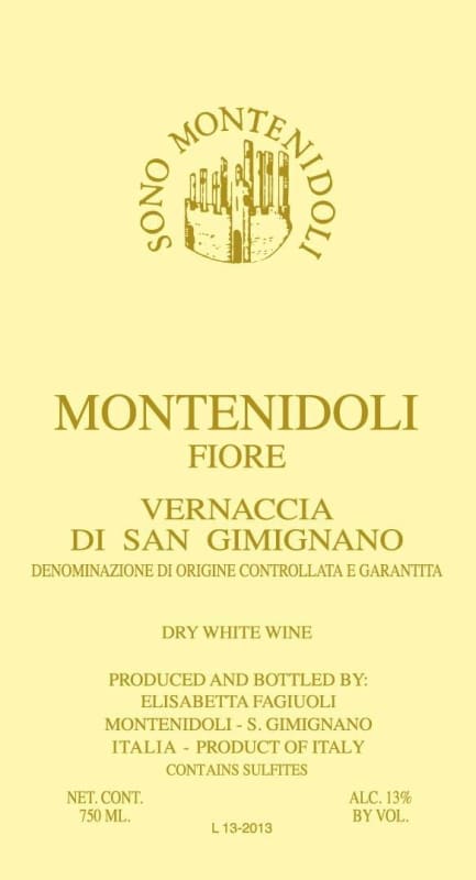 Montenidoli Vernaccia di San Gimignano Fiore 2012 Front Label