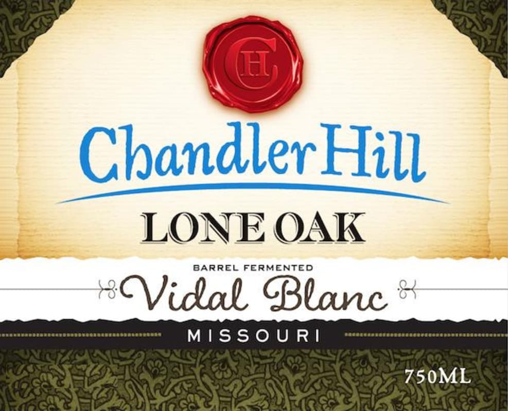 Chandler Hill Vineyards Lone Oak Vidal Blanc 2014 Front Label