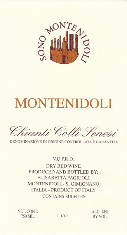 Montenidoli Chianti Colli Senesi Montenidoli 2014 Front Label