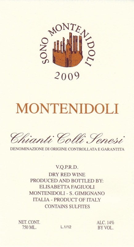 Montenidoli Chianti Colli Senesi Montenidoli 2009 Front Label