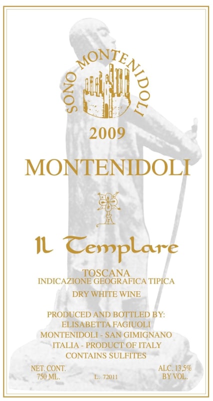 Montenidoli Toscana Il Templare 2009 Front Label