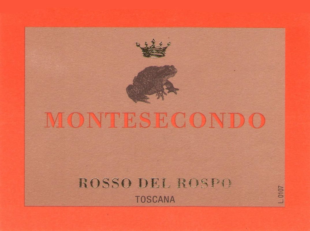 Montesecondo Toscana Rosso del Rospo 2013 Front Label