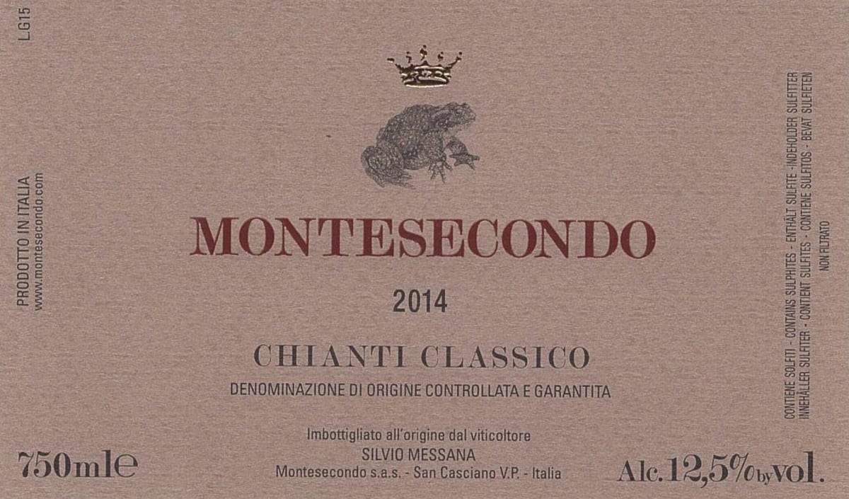 Montesecondo Chianti Classico 2014 Front Label