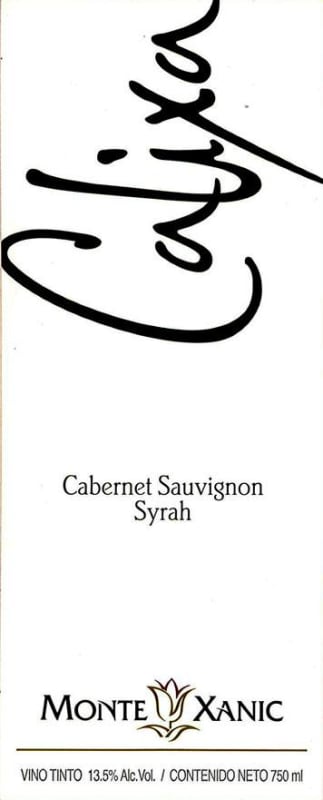 MonteXanic Winery Calixa Cabernet Sauvignon Syrah 2010 Front Label
