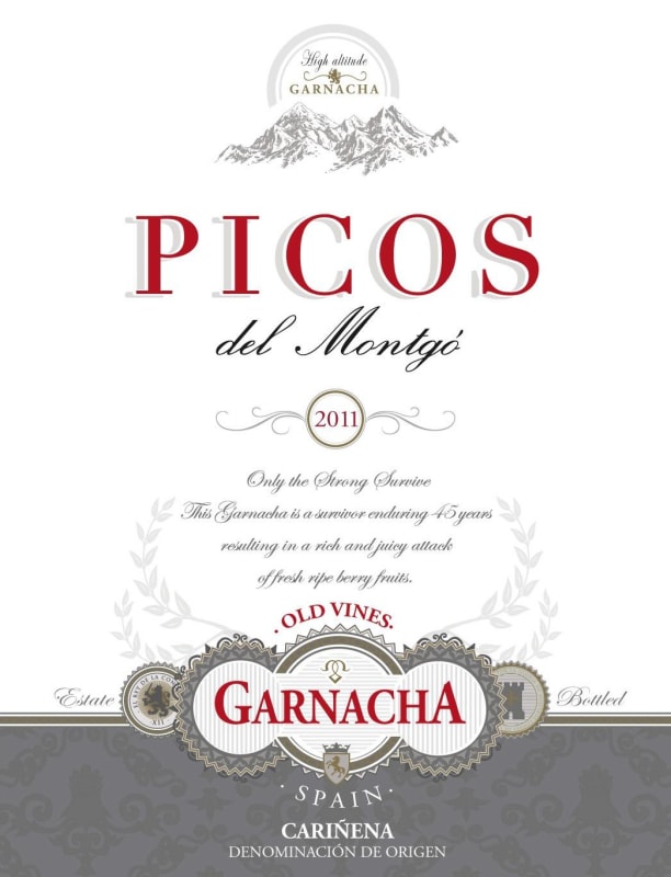 Montgo Wines Picos del Montgo Old Vines Garnacha 2011 Front Label