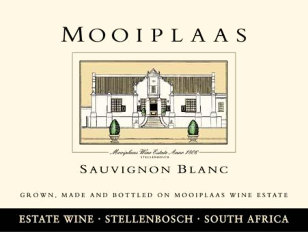 Mooiplaas Wine Estate Sauvignon Blanc 2012 Front Label