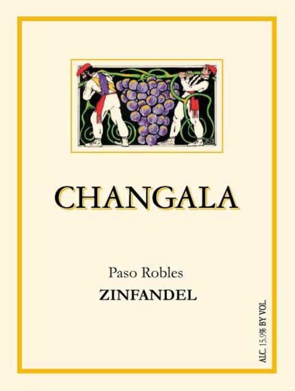 Changala Winery Zinfandel 2013 Front Label