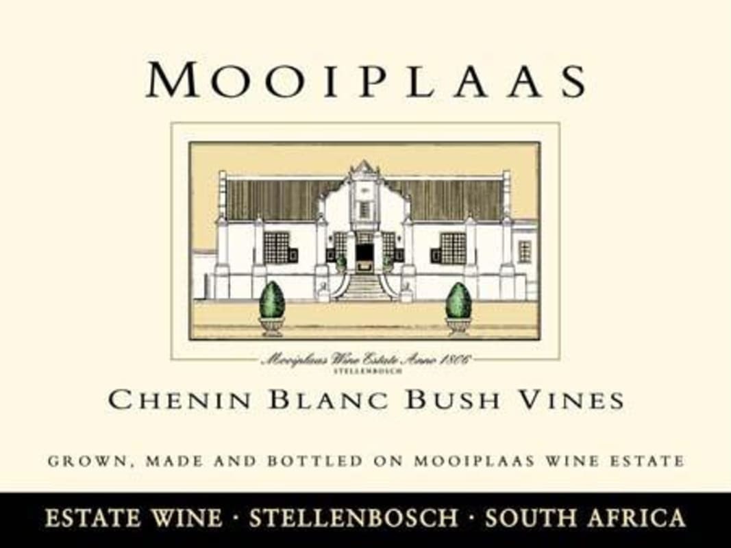 Mooiplaas Wine Estate Chenin Blanc 2008 Front Label
