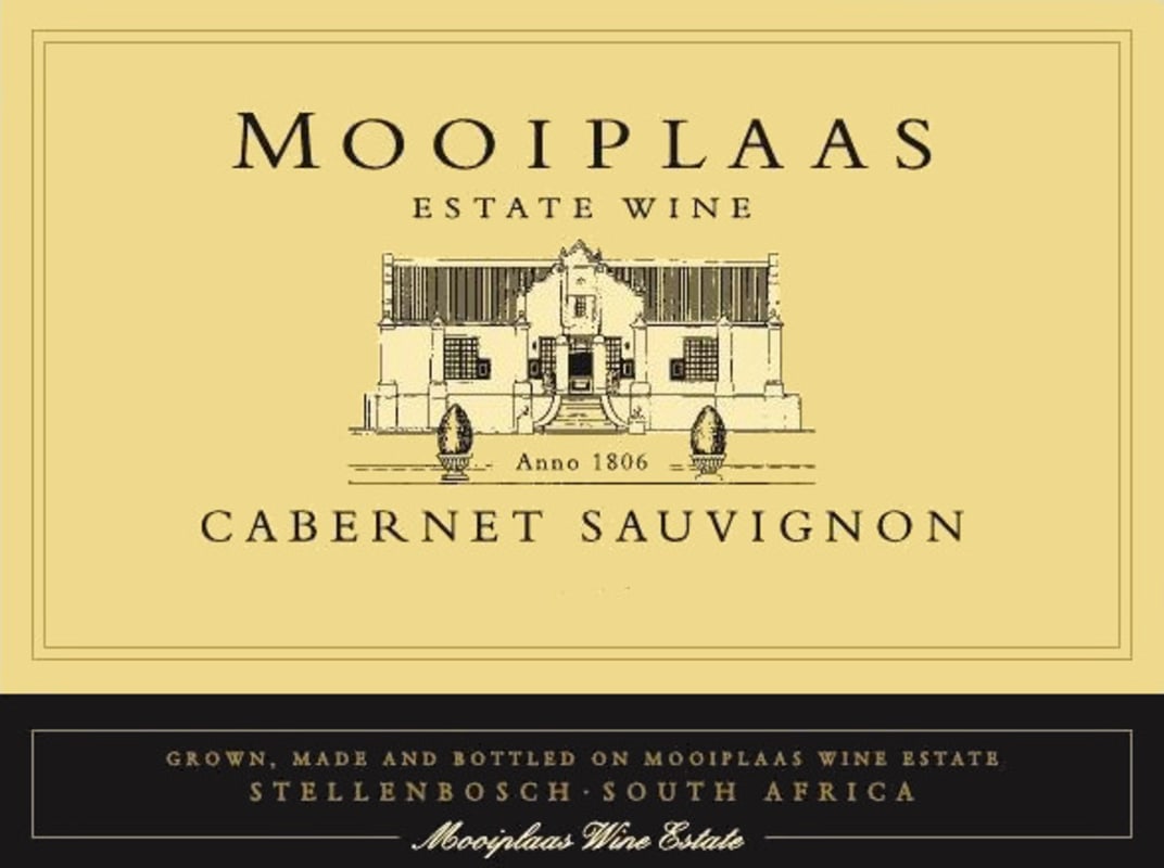 Mooiplaas Wine Estate Cabernet Sauvignon 2006 Front Label