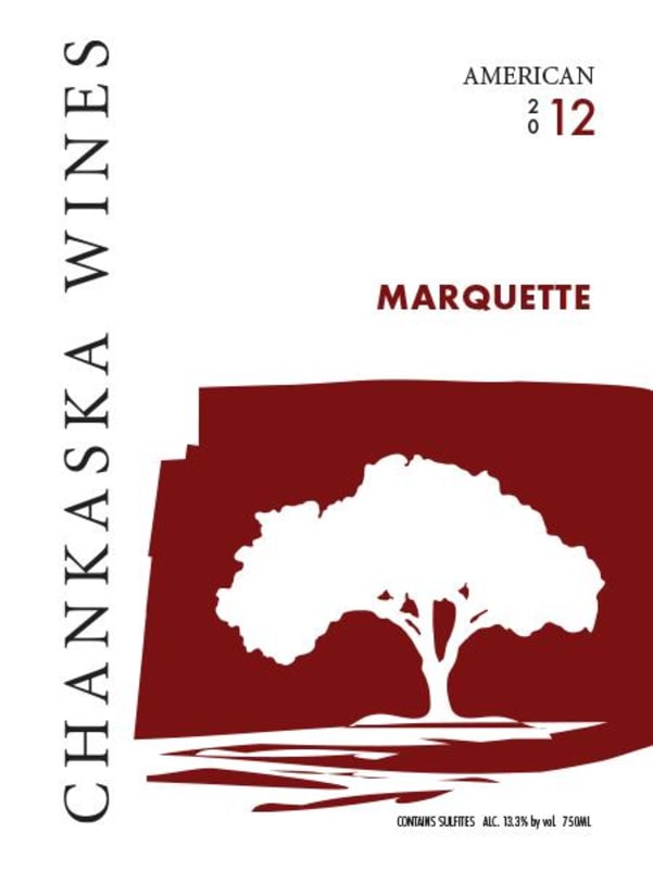 Chanskaska Wines Marquette 2012 Front Label
