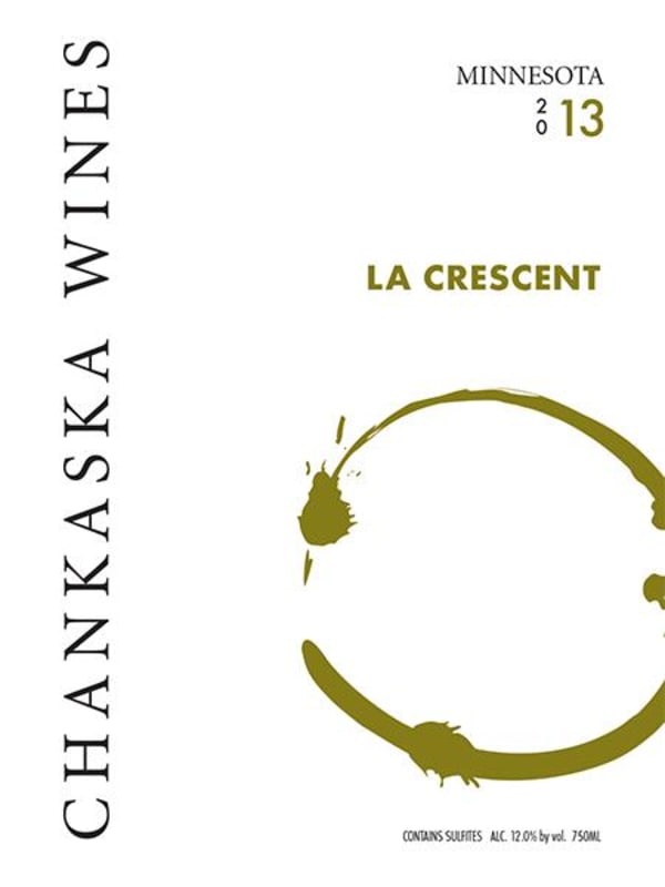 Chanskaska Wines La Crescent 2013 Front Label