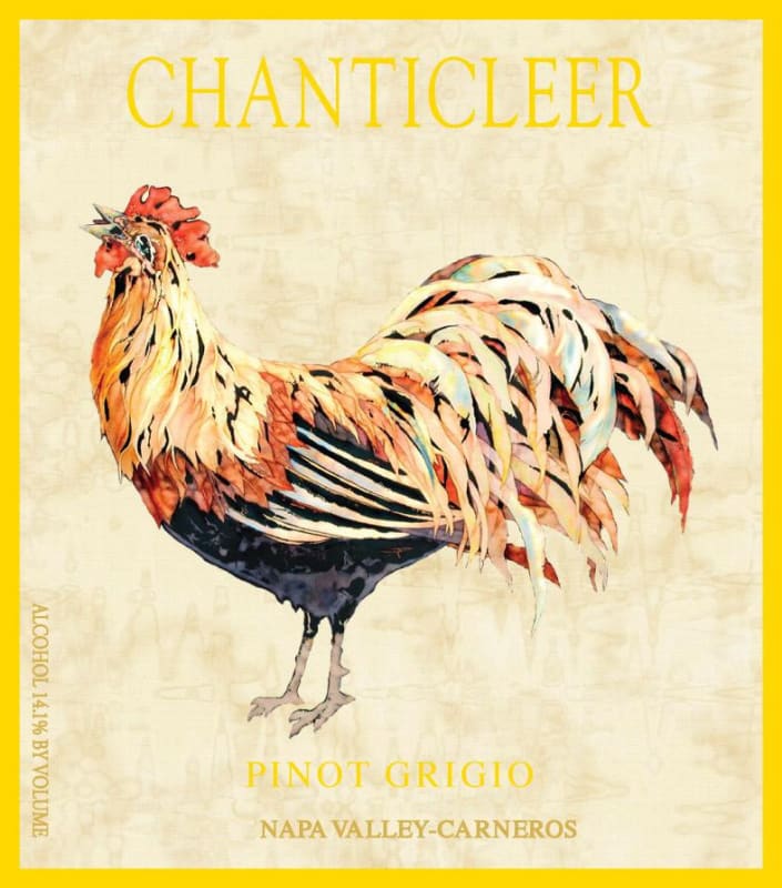 Chanticleer Pinot Grigio 2011 Front Label