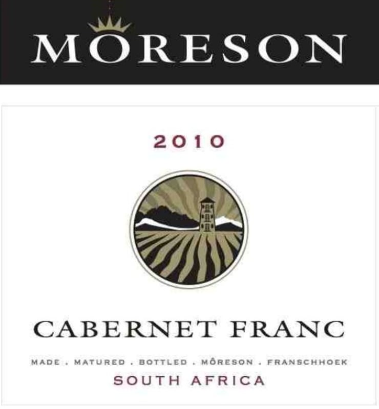 Moreson Cabernet Franc 2010 Front Label