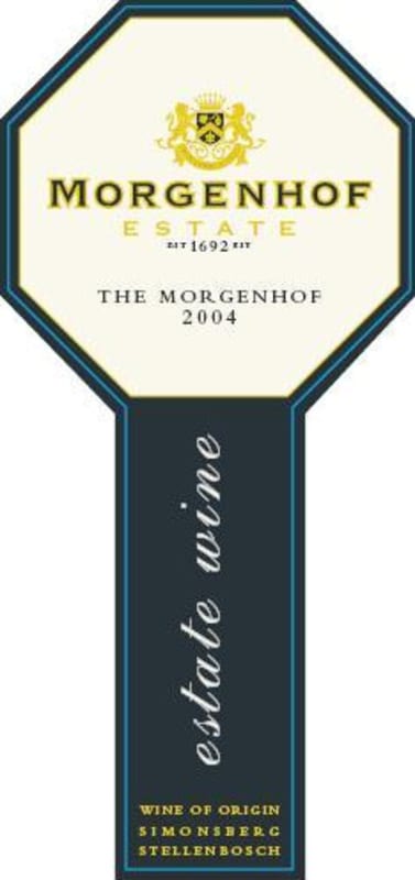 Morgenhof Wine Estate Red 2004 Front Label