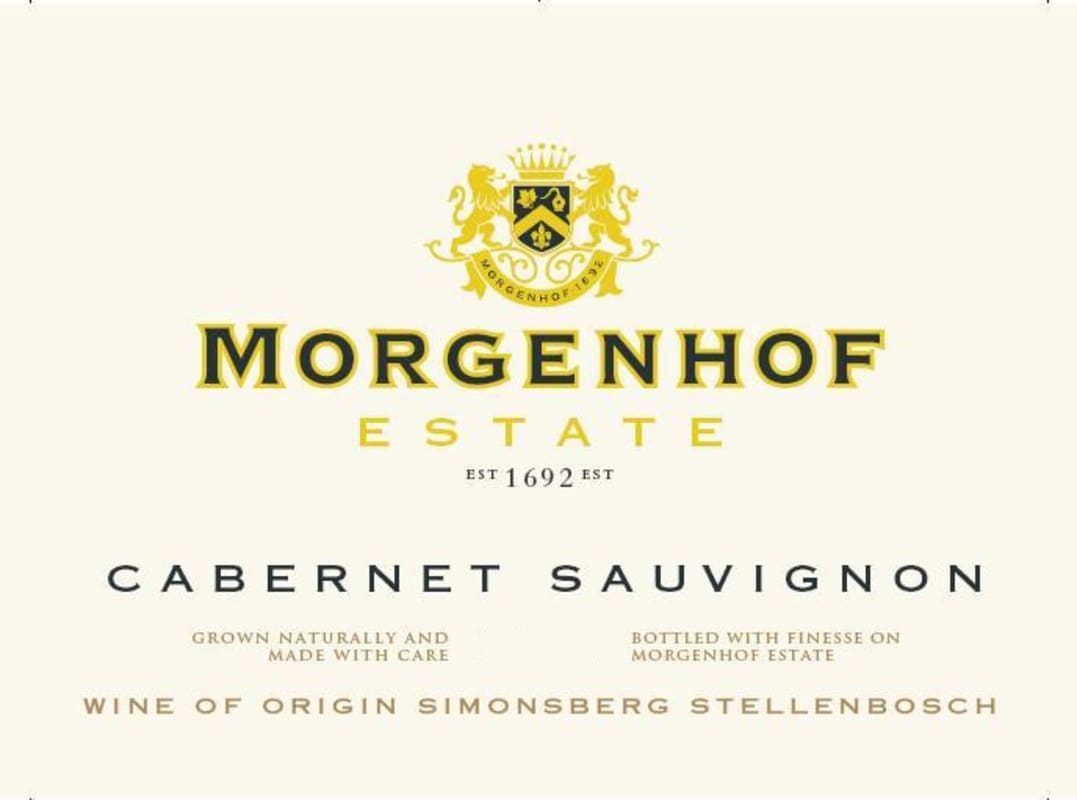 Morgenhof Wine Estate Cabernet Sauvignon 2009 Front Label
