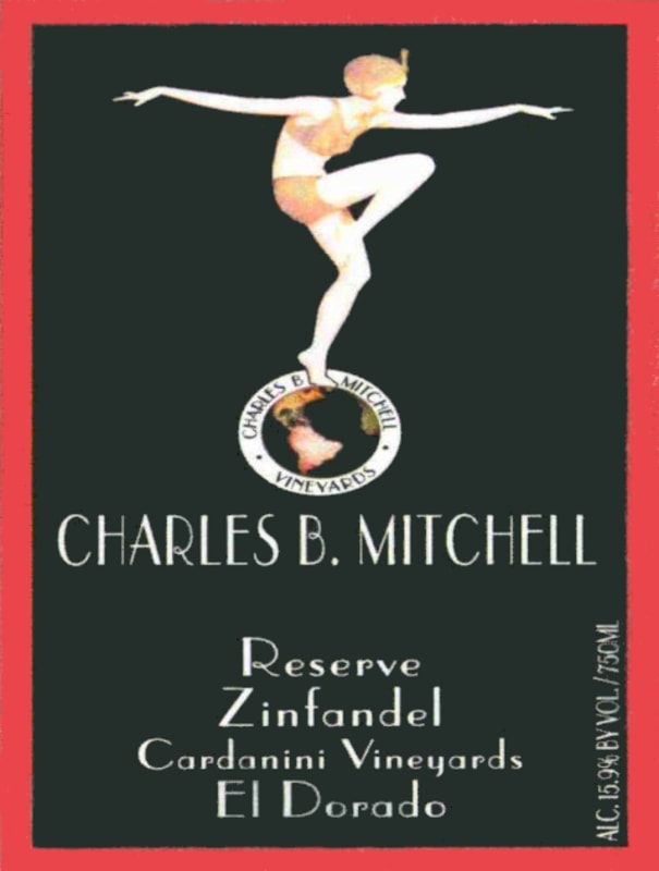 Charles B. Mitchell Cardanini Vineyards Reserve Zinfandel 2007 Front Label