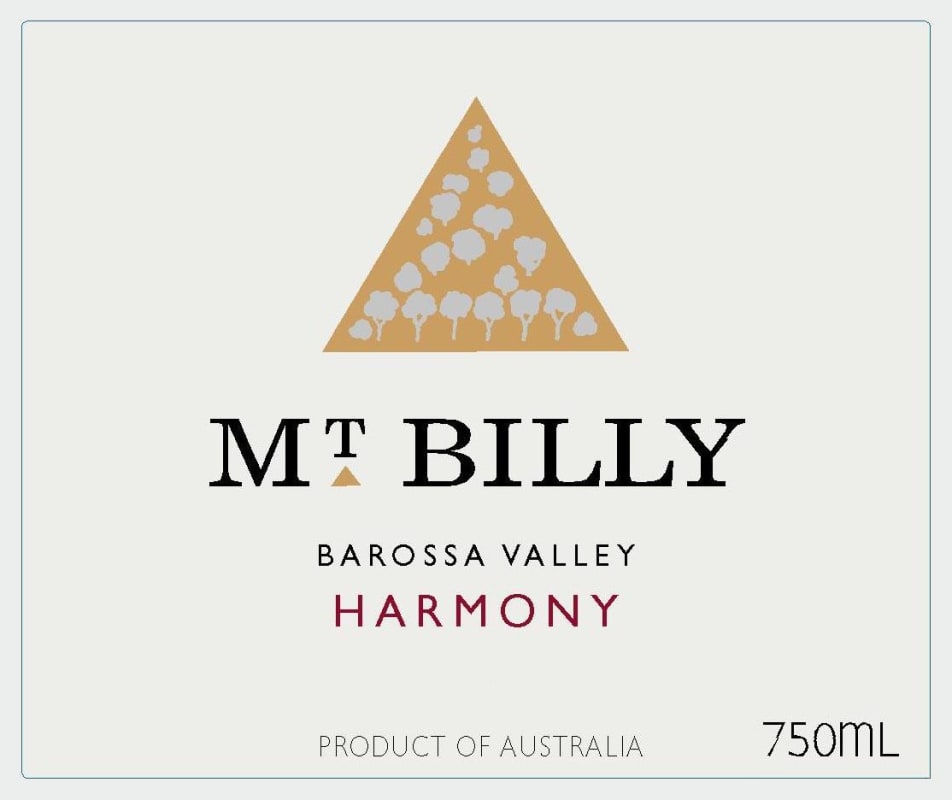 Mount Billy Wines Harmony 2007 Front Label