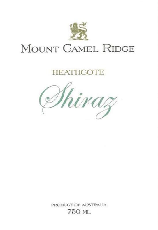 Mount Camel Ridge Estate Shiraz 2009 Front Label