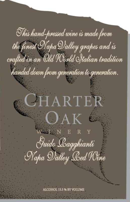 Charter Oak Winery Guido Ragghianti Red Blend 2012 Front Label