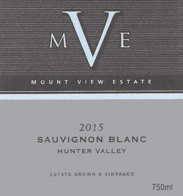 Mount View Estate Winery V Sauvignon Blanc 2015 Front Label