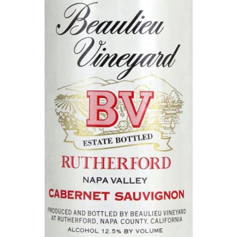 Beaulieu Vineyard Rutherford Cabernet Sauvignon 1984 Front Label