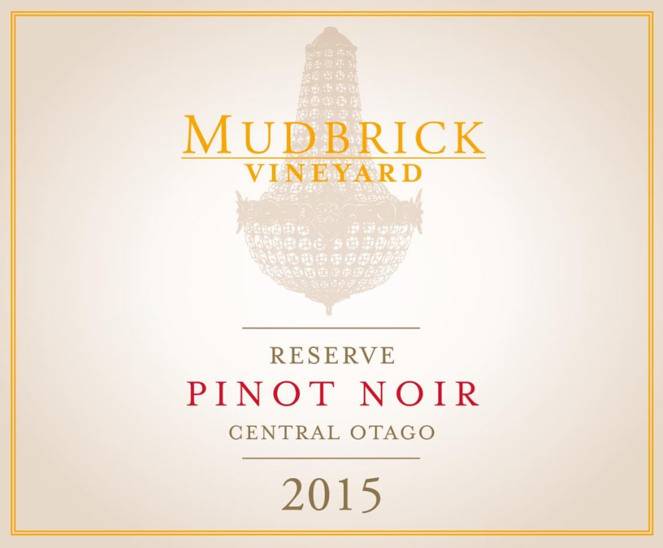 Mudbrick Vineyard Reserve Pinot Noir 2015 Front Label